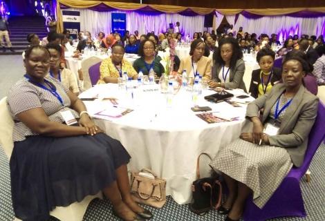 Women leaders at a recent conference on GBV