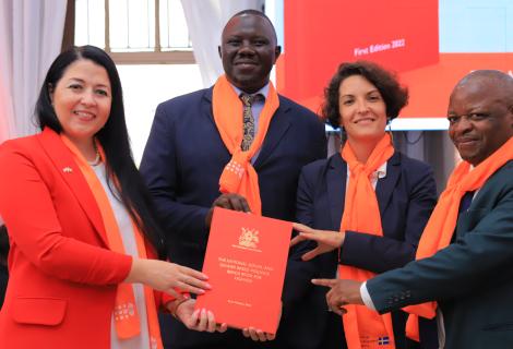 ActionAid International Uganda (AAIU) launched the National Sexual and Gender-Based Violence Bench Book on 1 December 2023 at the High Court. AAIU produced the SGBV bench book in partnership with the Judiciary, with support from UNFPA and the Austrian Development Agency.