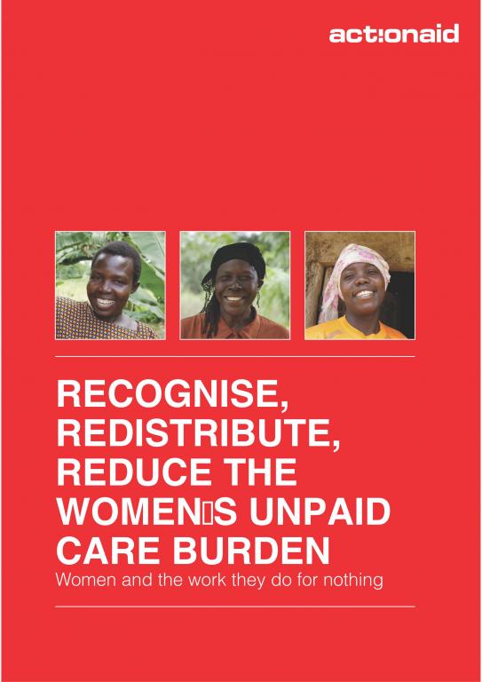 Recognise, Redistribute, Reduce The Women's Unpaid Care Work Burden ...