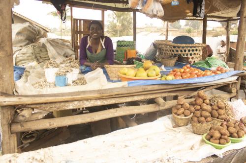 Namutebi one of the survivors at the business she started with suport from AAIU