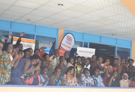 Particepants pose for a group photo at the GBV conference