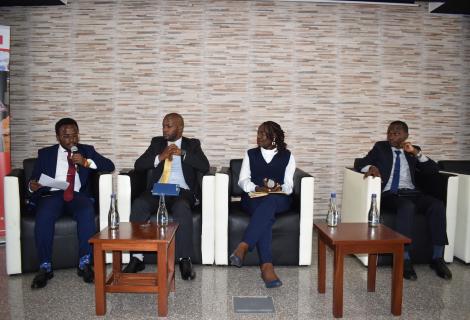 A panel discussion at the public lecture