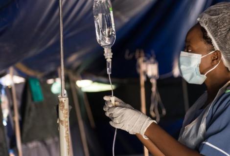 A nurse at work