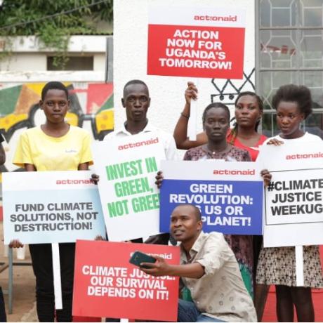 A group of young people pose for a photo at the Global Platform in Apac