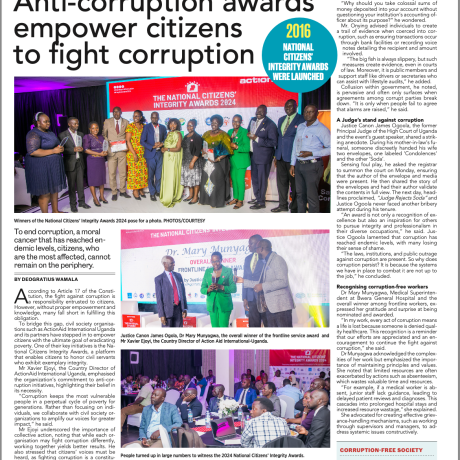 Anti-Corruption Awards Empower Citizens to Fight Corruption