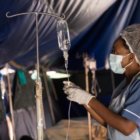 A nurse at work