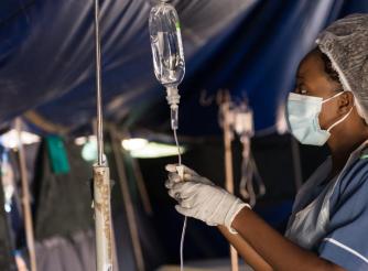 A nurse at work