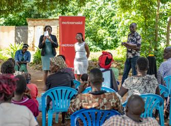 AAIU staff carry out GBV sensitization in Amuru
