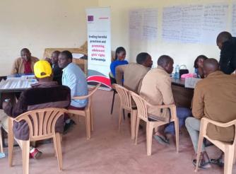 Community leaders from Karamoja meet to discuss strategies of combating harmful practices