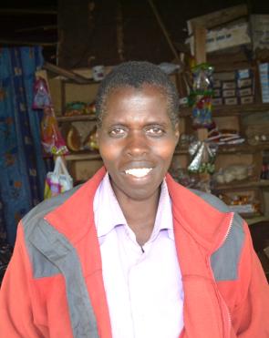Rose infront of her shop in Bukwo District, Uganda