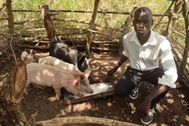 Emorut with his pigs